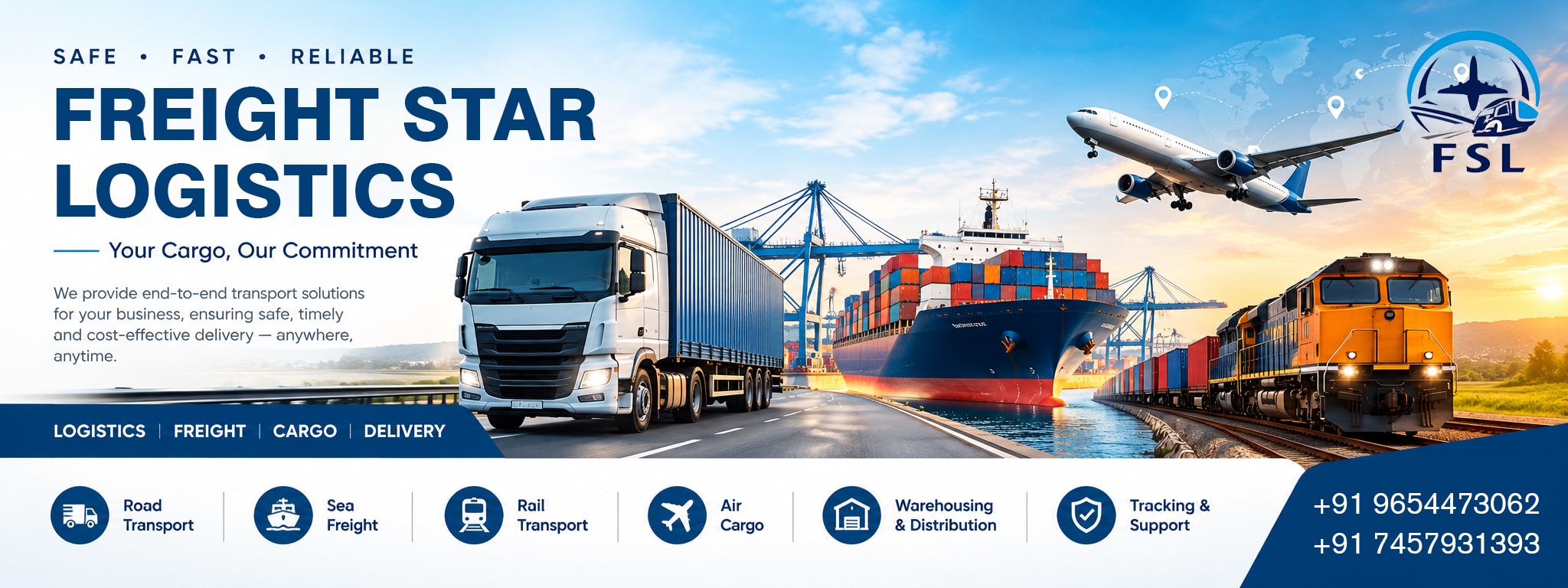 Freight Star Logistics global freight forwarding and multimodal transport network
